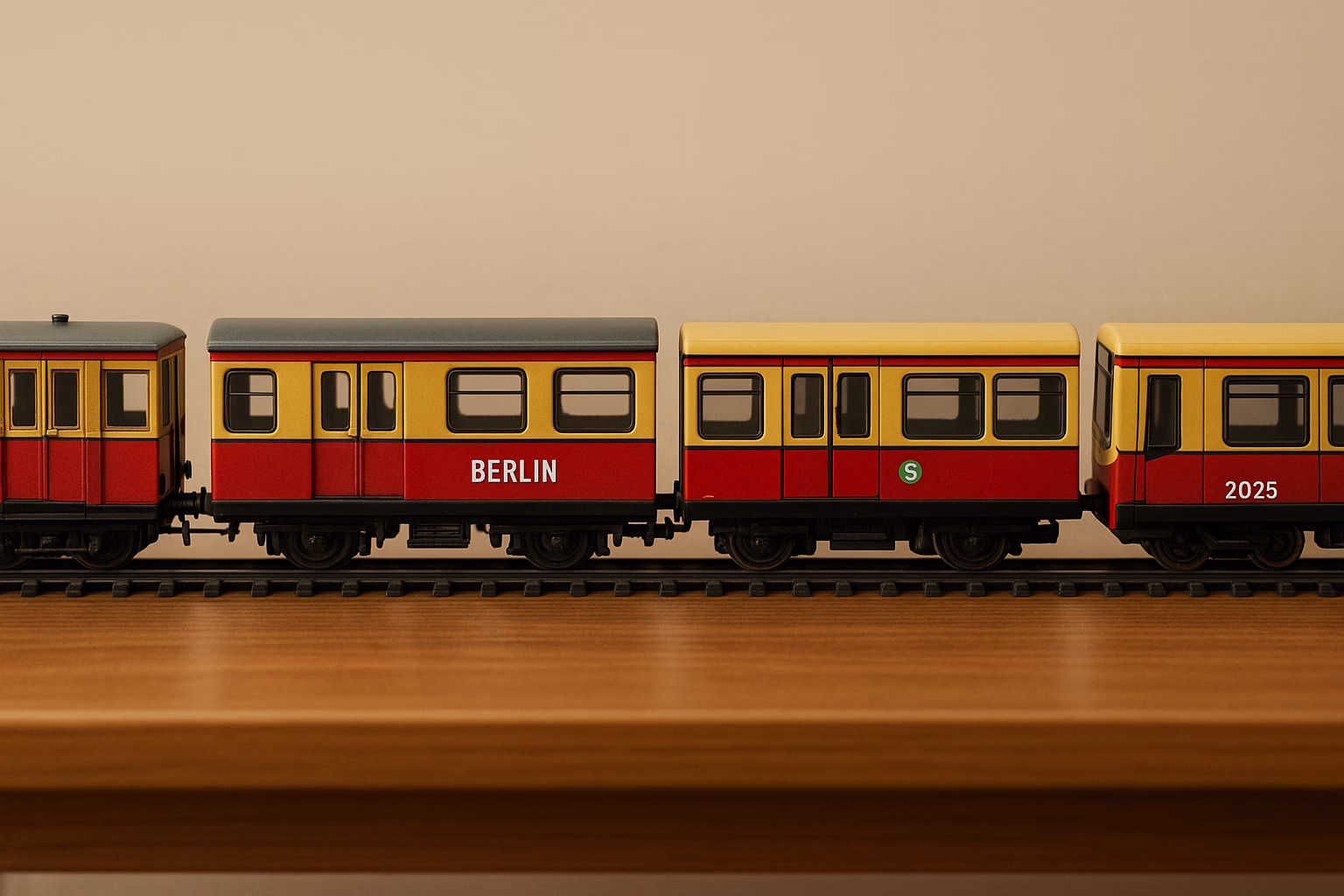 Historische Spielzeug-S-Bahn